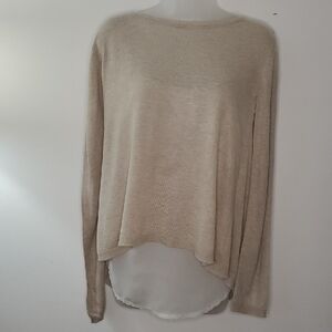 Verve Beige Long Sleeve Top